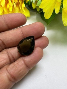 Piedra preciosa de moldavita verde con forma de corte de pera Natural 100% rara y hermosa, lo mejor para colgantes y anillos que se usan a precios asequibles - Product Image 5