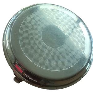 Présentoir à gâteaux gris galvanisé élégant Tendance Design de forme ronde Parfait pour les ustensiles de cuisine et les ustensiles de cuisson Présentoir élégant pour gâteaux - Product Image 1