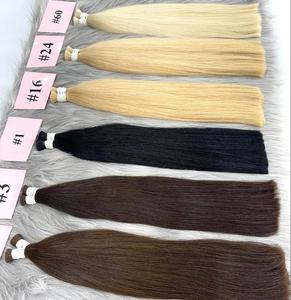 Prix de gros Bundles Vendeurs Cheveux colorés de luxe Bundles de cheveux humains Extensions Cheveux russes - Product Image 1