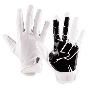 Guantes de receptor de fútbol americano profesional de alta calidad, guantes de fútbol de agarre de silicona con palma completa pegajosa, fabricante - Product Image 5