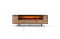 Mesa de Centro Moderna de Lujo en Madera Marrón con Conexión Bluetooth para Comedor, Sala de Estar, Muebles para el Hogar, Panel de MDF, Gran Venta, DOSIN
