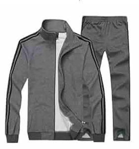 Ensemble de survêtement zippé en polaire écologique respirant pour homme, deux pièces, élégant, de haute qualité, idéal pour l'hiver, vente en gros - Product Image 3