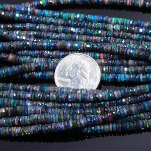 ลูกปัดทรงเหลี่ยมเพชรพลอยสีดำแบบเอธิโอเปียนธรรมชาติสำหรับทำเครื่องประดับลูกปัดแฟชั่นขายส่ง - Product Image 1