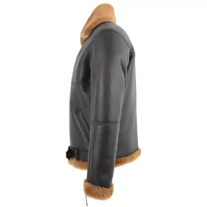 Chaqueta de cuero de motocicleta aprobada por la CE para todas las estaciones para hombre, chaqueta de motorista de calle alta con proceso de corte fino - Product Image 6