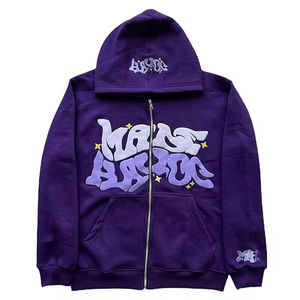 Sudadera con capucha de algodón 100% Unisex, sudadera con capucha personalizada de gran tamaño con estampado completo, bordado 3D, sudaderas con capucha de invierno de peso pesado para hombres - Product Image 6