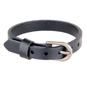 Premium <b>Mens</b> Leather Bracelet Wristbands Simple Wrist Strap Durable Adjustable Fashion Accessory for Daily Wear and Gifts - Product Image 4