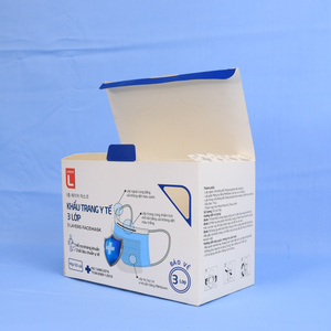 Caja de embalaje de mascarilla personalizada con impresión de logotipo, cartón duradero del fabricante de Vietnam para productos sanitarios - Product Image 5