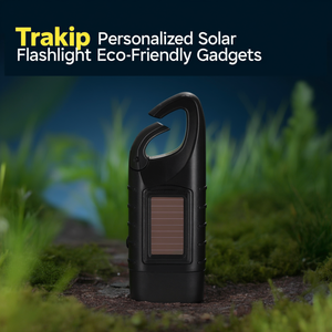 Trakip Personalized Solar <b>Flashlight</b> Eco-Friendly Gadgets - Product Image 3