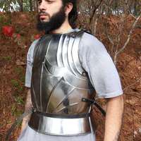 Armure corporelle en cuirasse gothique allemande médiévale ensemble Valor Warrior poitrine en acier et plaque arrière armure de reconstitution de Style Antique pour Cosplay