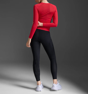 Ropa de entrenamiento de gimnasio para mujer de alta calidad, camisas de compresión de secado rápido con mangas largas debajo de la capa base, Tops OEM 2025 - Product Image 6