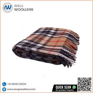 Recién llegado, manta Jacquard Thomson de lujo Camel, 100% Lana, suave, cómoda, de moda para uso en invierno, personalizada - Product Image 4