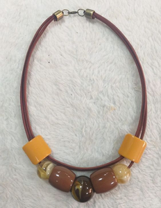 Collar de acrílico Lucite de resina multicolor de la mejor calidad, moda india hecha a mano para mujer, joyería de estilo de cadena de cuentas - Product Image 2