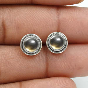 Venta caliente 925 Pendientes de tuerca de plata esterlina sólida Diseñador Estilo bohemio Pendientes de gancho para la oreja Perfectos para el uso diario y el desgaste de la Oficina - Product Image 3