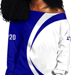 Azul 1920 Crest Sudadera con letras griegas Drop-Shoulder Sudadera con capucha de manga larga Moda de invierno Impreso 3D Pullover - Product Image 3