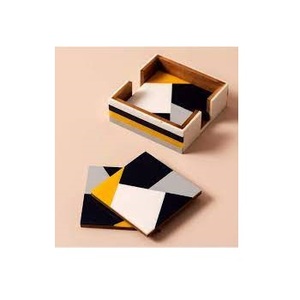 Best Quality Hexagonal <b>Marble</b> <b>Coaster</b> with Antique Design Custom Logo Mats & Pads - Product Image 3