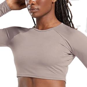 Top Corto de Algodón de Alta Calidad, Top Corto Acanalado para Mujer, Personalizable con Logotipo, Top Corto Liso de Verano para Mujer 2026 - Product Image 3