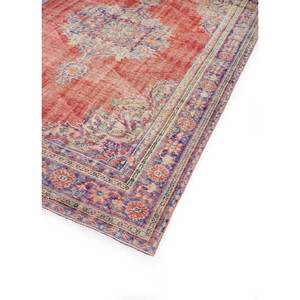 Alfombra de Lana Anudada a Mano Roja Naranja Vintage Pae-2876, Rectangular con Diseño de Medallón, para el Hogar, Sala de Estar, Pasillo, Dormitorios de Adolescentes - Product Image 2