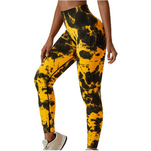 Nouveau legging côtelé teinté OEM pour femmes collants de sport pour femmes pour le jogging et l'exercice leggings pour l'entraînement - Product Image 5