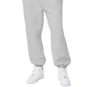 Pantalons de survêtement décontractés pour hommes en toile respirante de haute qualité avec taille élastique, poids lourd, 100% coton, élégants, en vente, prix bas - Product Image 1