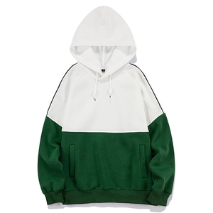 เสื้อกันหนาวแขนยาวแบบสวมหัวมีฮู้ดสำหรับผู้ชายเสื้อมีฮู้ดผ้าฟลีซนุ่มหลากสีพร้อมเชือกรูดและกระเป๋า Kange - Product Image 1