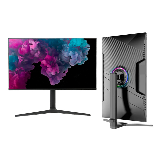 Frameless 32 Inch IPS 4K 144Hz RGB Light Gaming Monitor with HD Interface and Built-in Speakers for Desktop Computer