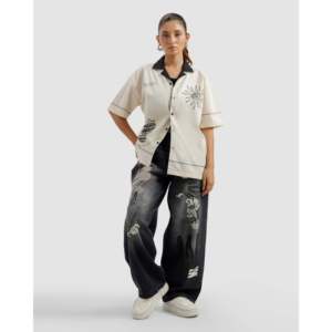 Men's Casual Formal 100% Cotton <b>Shirt</b> with Contrast Collar Poplin Woven Breathable Anti-Wrinkle <b>Patchwork</b> Pattern Single Pack - Product Image 2