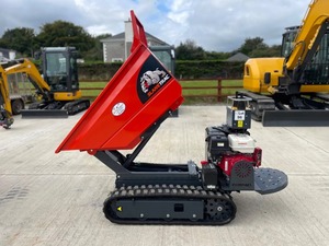 Mini-dumper sur chenilles SlantTrac Conchute 750, moteur à essence, couleur rouge, haute efficacité - Product Image 5