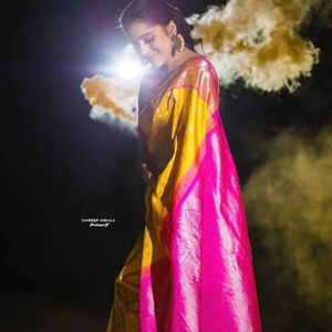 ÚLTIMO DISEÑADOR RICH PALLU Y JACQUARD TRABAJO SAREE PARA MUJER - Product Image 1