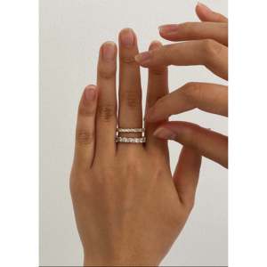 Yellow Gold Petite Marquise Eternity <b>Ring</b> 10k Fine Jewelry with Geometric Cut Diamond <b>Dainty</b> Wedding Style - Product Image 5