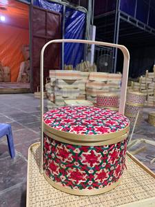 Vietnam Handmade Bamboo Gift Box for Packaging Premium Tet Hampers Tea and Snack Presentation - Product Image 2