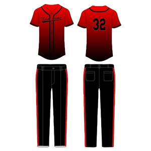 Top style nom de l'équipe logo numéro impression sport baseball uniforme femmes et hommes avec la meilleure qualité pour les Offre Spéciale - Product Image 5