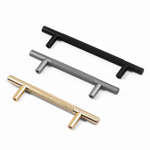 주강 가구 손잡이 골드 블랙 널링 북유럽풍 주방 수납장 서랍장 도어 손잡이 - Product Image 1