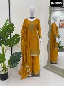 ชุดสำหรับสุภาพสตรีชาติพันธุ์อินเดียชุดสูทเจ้าสาวสำหรับงานแต่งงานและงานแต่งงาน - Product Image 2