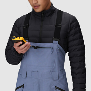 Unisex Sublimation Ski Bib Pants <b>Waterproof</b> Windproof Winter Snowboard <b>Overalls</b> Outdoor Front Sample Factory Custom Printing - Product Image 4