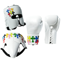 Ensemble d'équipement d'entraînement et de sparring en cuir PU de haute qualité, professionnel, confortable, réglable, avec fermeture robuste, emballage personnalisé.
