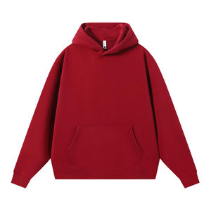 Sweat à capuche unisexe personnalisé avec logo, coupe ample, épaules tombantes, qualité supérieure, coupe carrée, imprimé lourd, pour hommes, 400, 450, 600 g/m², style hip-hop - Product Image 3