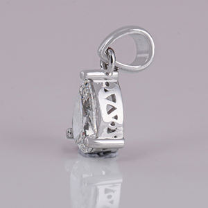 จี้ทองคำแท้ 14KT สำหรับผู้หญิง รูปทรงลูกแพร์ เพชรเพาะเลี้ยง ชุบทอง 18K คลาสสิก รับรองโดย IGI น้ำหนัก 1.5-1.9 กะรัต เครื่องประดับสำหรับร่างกาย - Product Image 2