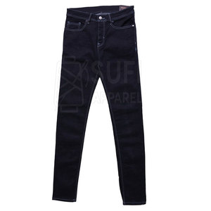 Pakistan Made Men's Straight Casual Mid Waist <b>Button</b> <b>Fly</b> <b>Jeans</b> Pants Durable 100% Cotton Breathable Comfortable Eco-Friendly - Product Image 1