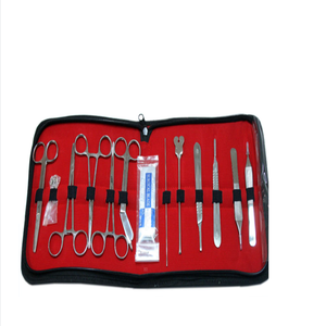 Kit de chirurgie mineure en gros 18 pièces comprenant un kit de dissection en silicone Instruments médicaux Instruments chirurgicaux portables - Product Image 1