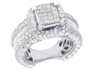 Personalizado Iced Out Hip Hop estilo princesa y redondo Moissanite diamante forma cuadrada S925 joyería de moda de plata para hombres y mujeres - Product Image 1