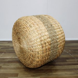 Artex Dong Thap taburete otomano ecológico hecho a mano de jacinto de agua de algas marinas naturales y artesanías de ratán de mimbre - Product Image 2