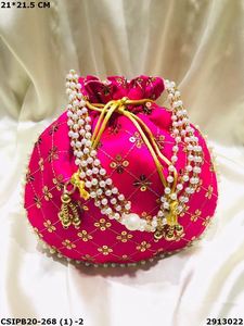 Sac de soirée élégant Potli Batua Sac à main - Product Image 4