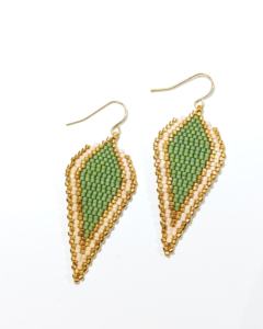 Pendientes Largos de Moda Bohemia Chapados en Oro de 24K con Brillo Savannah de Namayo - Product Image 1