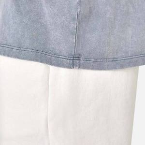 Oversized 220GSM Acid Wash Custom Graphic Print Vintage Streetwear <b>Hip</b> Hop T-Shirt <b>for</b> Men Blank Design - Product Image 6