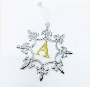 Latest Handmade Cast Aluminium Christmas Hanging Ornaments with Nickel Finished Decorative Words for <b>Xmas</b> Decoration - Product Image 1