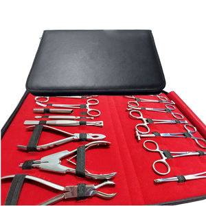 Professional 16-Piece Premium Quality German Stainless Steel Body <b>Piercing</b> Tools <b>Kit</b> Veterinary Surgical Instruments Leather - Product Image 5