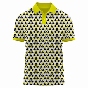 Polo de golf de poliéster de manga corta de calidad de lujo para hombre con bordado personalizado e impresión de logotipo - Product Image 4