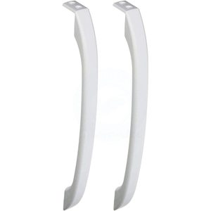 Lot de 2 poignées de porte en plastique pour appareils électroménagers, modèle 218428101, état neuf, compatible avec les réfrigérateurs Frigidaire - Product Image 1