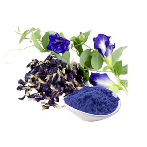 Thé de pois papillon séché, matière première naturelle de couleur bleue, ingrédient pour la fabrication de boissons en vrac - Product Image 5
