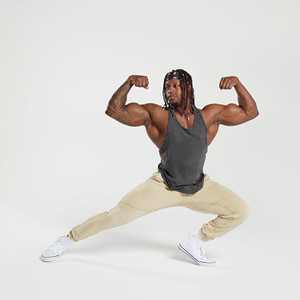 Pantalon de jogging décontracté pour homme, taille mi-haute, style vintage, respirant, anti-boulochage, anti-plis, en molleton lavé pour l'hiver - Product Image 6